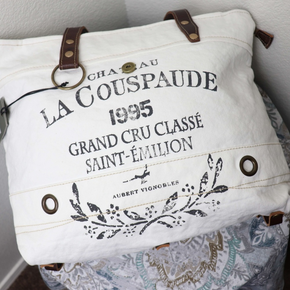🆕Myra Bag FRENCHY Large Tote Bag Canvas Bag Purse - Picture 7 of 8